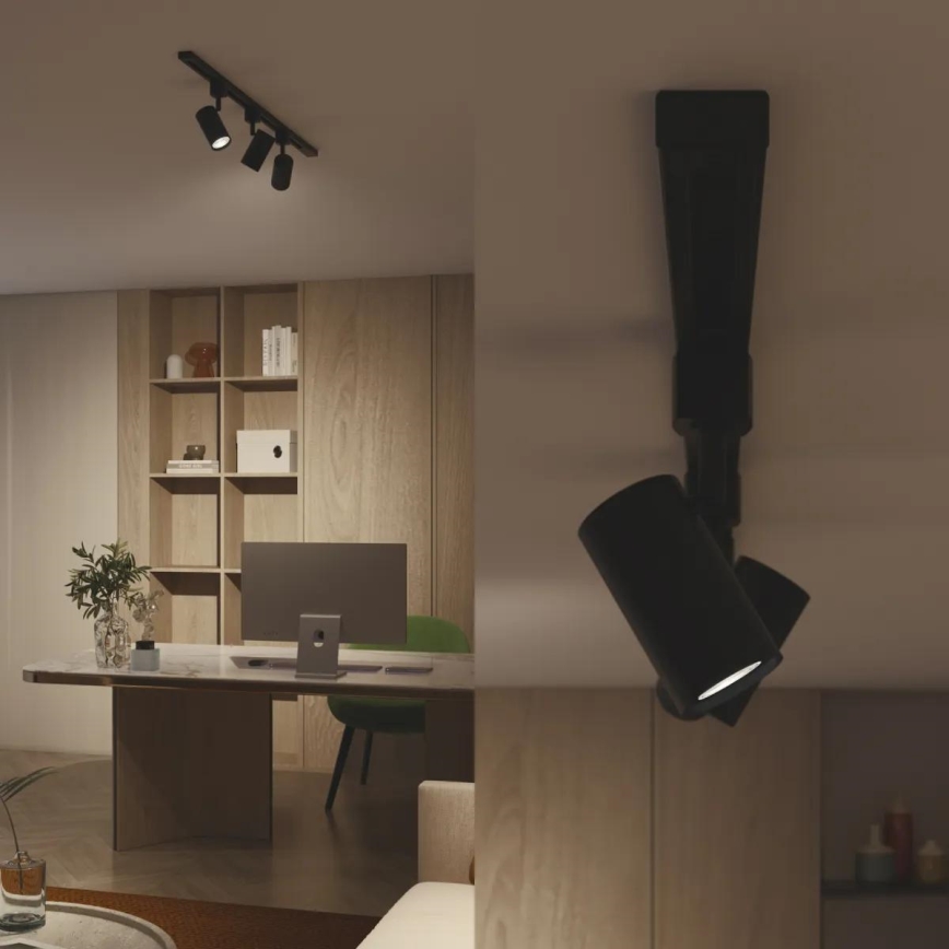 Philips - LED Stmívatelné bodové svítidlo v lištovém systému EASYLINK 3xGU10/6,2W/230V 2200-2700K 1m černá