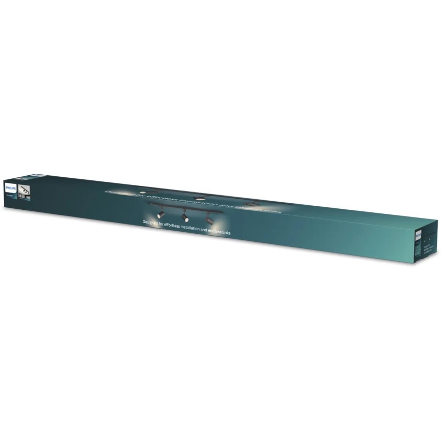 Philips - LED Stmívatelné bodové svítidlo v lištovém systému EASYLINK 3xGU10/6,2W/230V 2200-2700K 1m černá
