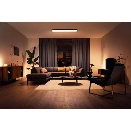 Philips - LED Stmívatelné stropní svítidlo Hue AURELLE LED/39W/230V 2200-6500K 120x30 cm bílá