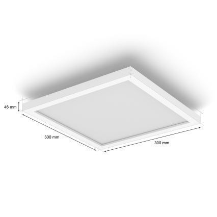 Philips - LED Stmívatelné stropní svítidlo Hue AURELLE LED/19W/230V 2200-6500K 30x30 cm bílá