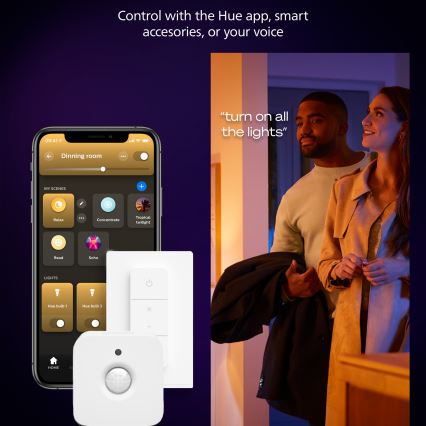 Philips - LED Stmívatelné stropní svítidlo Hue AURELLE LED/39W/230V 2200-6500K 60x60 cm bílá