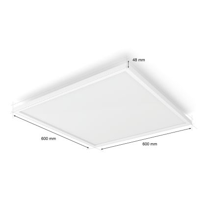 Philips - LED Stmívatelné stropní svítidlo Hue AURELLE LED/39W/230V 2200-6500K 60x60 cm bílá
