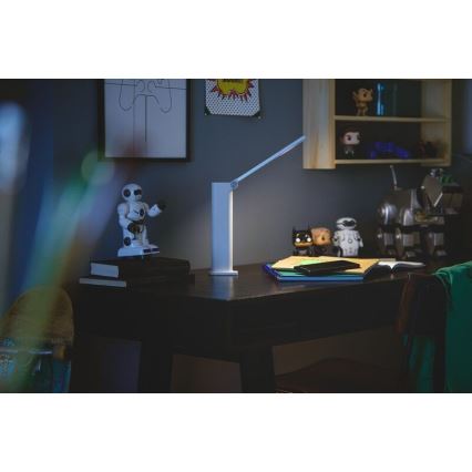 Philips - LED Stmívatelná dotyková stolní lampa AMBER LED/5W/5V 1800 mAh bílá