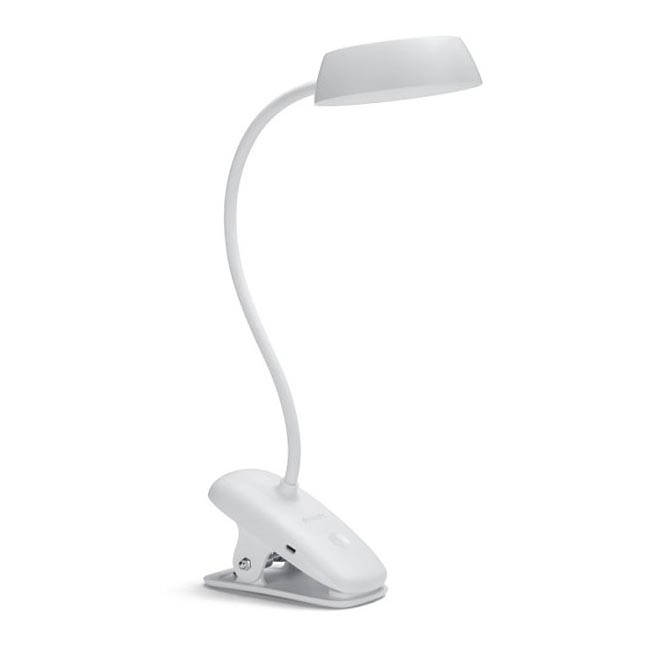 Philips - LED Stmívatelná lampa s klipem DONUTCLIP LED/3W/5V 1200 mAh CRI 90 bílá
