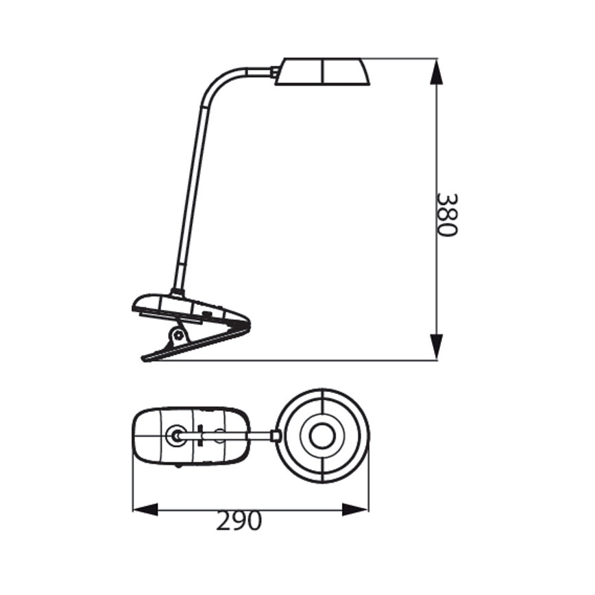 Philips - LED Stmívatelná lampa s klipem DONUTCLIP LED/3W/5V CRI 90 růžová