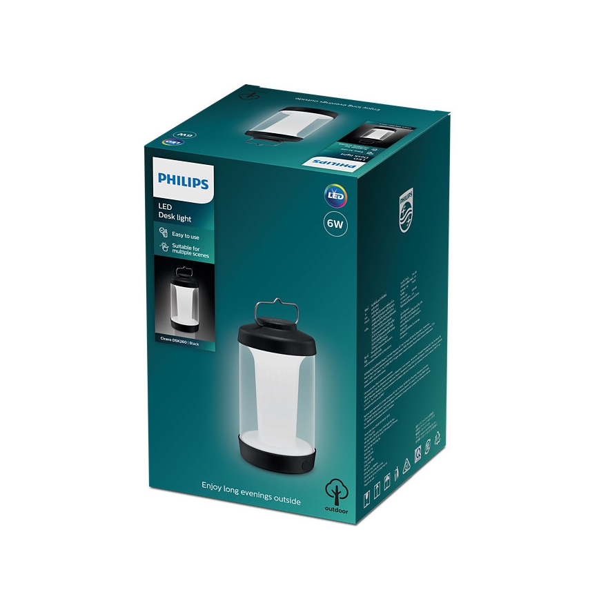 Philips - LED Stmívatelná přenosná lampa CICERO LED/6W/5V 4000 mAh IP54