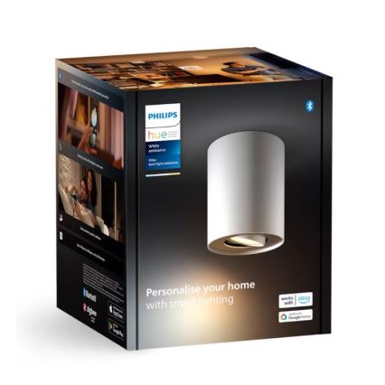 Philips - LED Stmívatelné bodové svítidlo Hue PILLAR 1xGU10/4,2W/230V 2200-6500K bílá