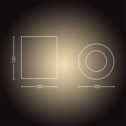 Philips - LED Stmívatelné bodové svítidlo Hue PILLAR 1xGU10/4,2W/230V 2200-6500K černá