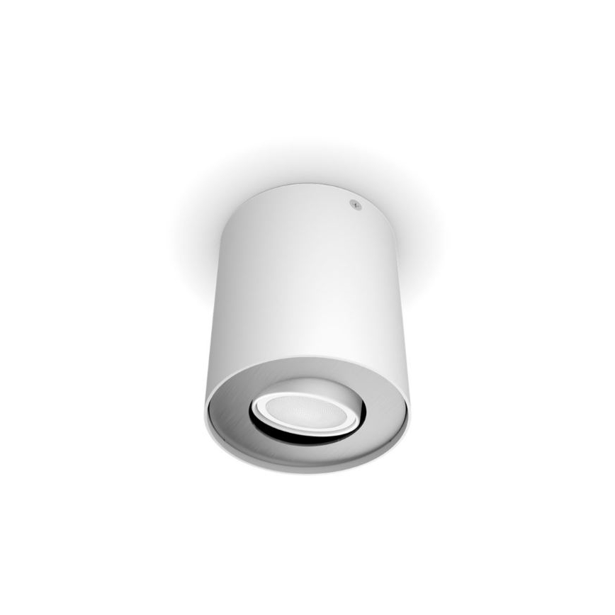 Philips - LED Stmívatelné bodové svítidlo Hue PILLAR 1xGU10/4,2W/230V 2200-6500K + dálkové ovládání bílá