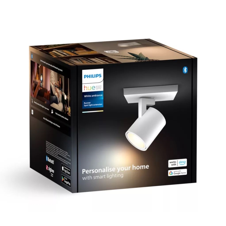 Philips - LED Stmívatelné bodové svítidlo Hue RUNNER 1xGU10/4,2W/230V 2200-6500K bílá