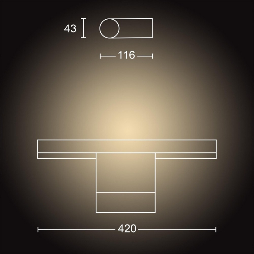 Philips - LED Stmívatelné koupelnové osvětlení Hue ADORE LED/13W/230V IP44 + dálkové ovládání