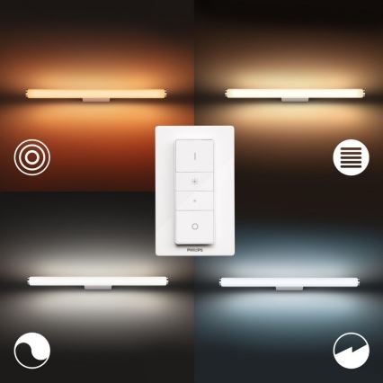 Philips - LED Stmívatelné koupelnové osvětlení Hue ADORE LED/20W/230V IP44 + dálkové ovládání