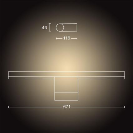 Philips - LED Stmívatelné koupelnové osvětlení Hue ADORE LED/20W/230V IP44 + dálkové ovládání