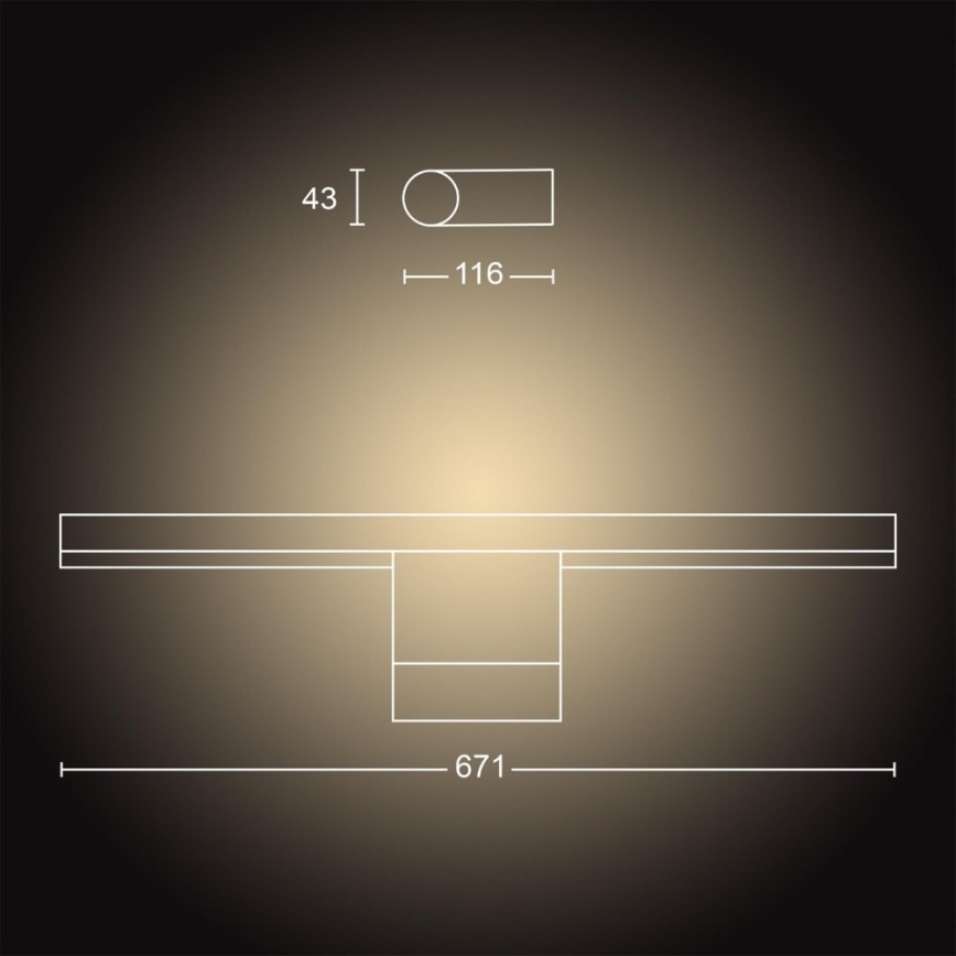 Philips - LED Stmívatelné koupelnové osvětlení Hue ADORE LED/20W/230V IP44 + dálkové ovládání