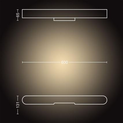 Philips - LED Stmívatelné koupelnové osvětlení zrcadla ADORE LED/33,5W/230V IP44 + dálkové ovládání