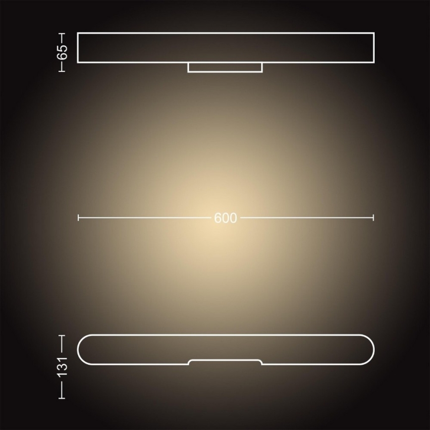 Philips - LED Stmívatelné koupelnové osvětlení zrcadla ADORE LED/33,5W/230V IP44 + dálkové ovládání