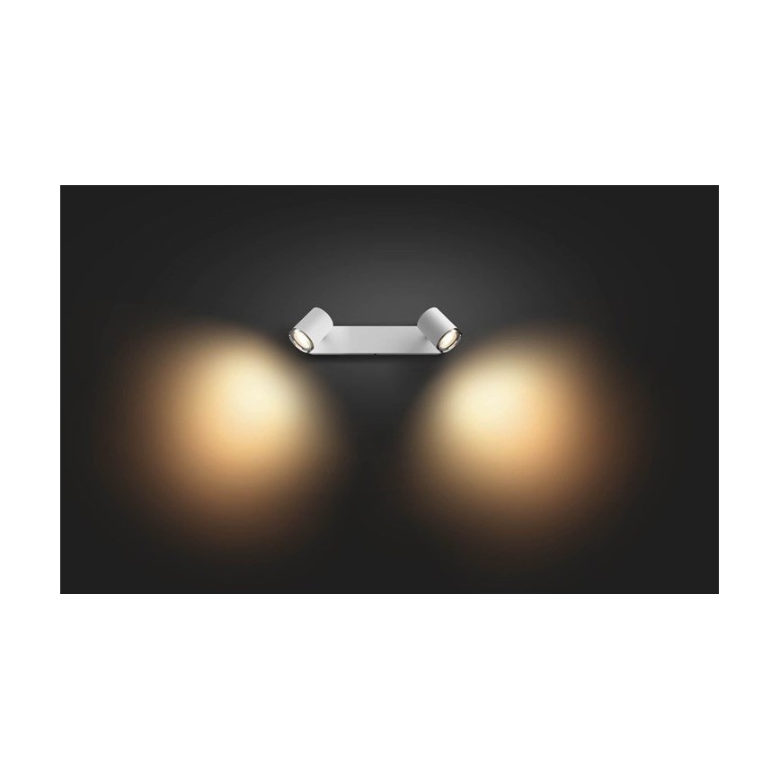 Philips - LED Stmívatelné koupelnové svítidlo Hue ADORE 2xGU10/5W/230V IP44 + dálkové ovládání