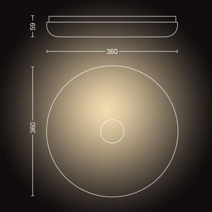 Philips - LED Stmívatelné koupelnové svítidlo Hue STRUANA LED/27W/230V IP44 + dálkové ovládání