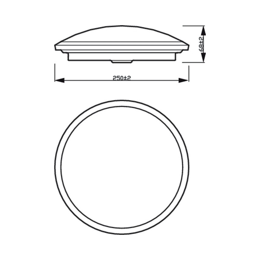 Philips - LED Stmívatelné koupelnové stropní svítidlo SCENE SWITCH LED/12W/230V IP44