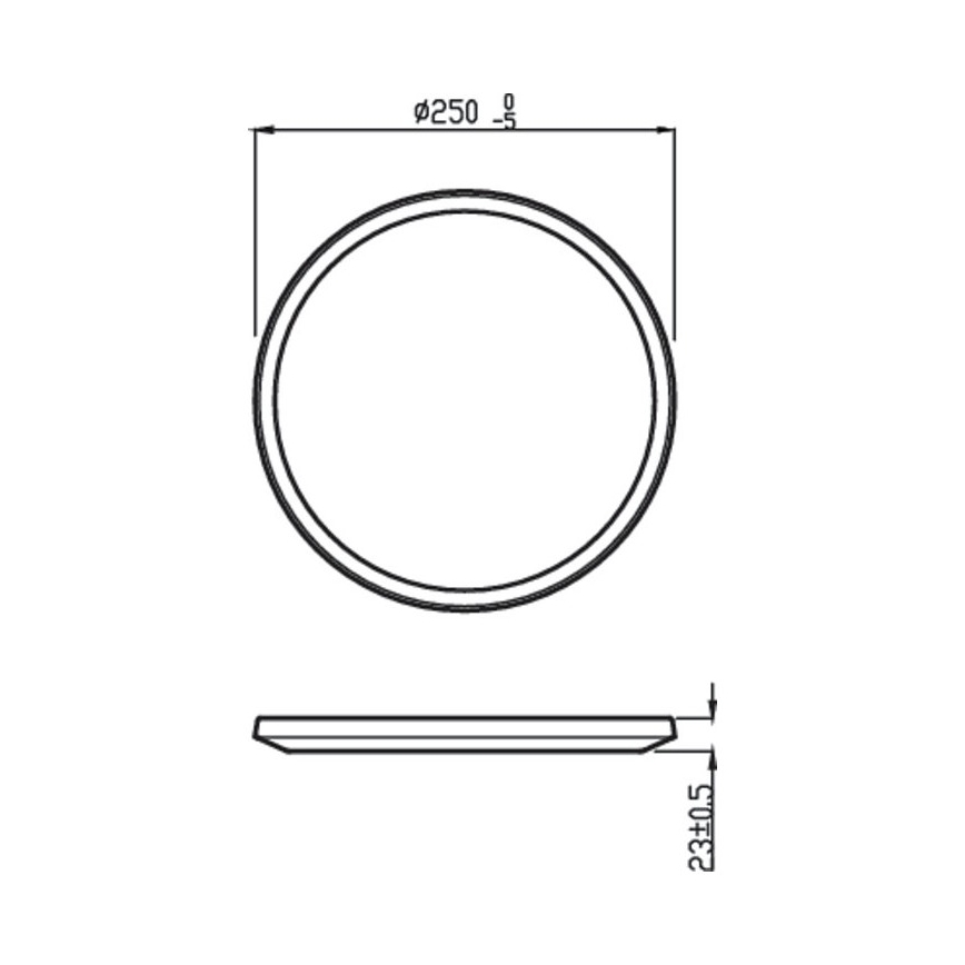 Philips - LED Stmívatelné koupelnové stropní svítidlo SCENE SWITCH LED/15W/230V IP44 2700K