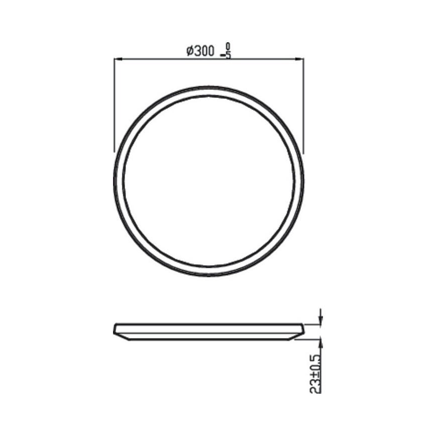 Philips - LED Stmívatelné koupelnové stropní svítidlo SCENE SWITCH LED/18W/230V IP44 2700K
