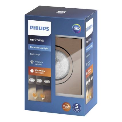 Philips 50391/05/P0 - LED Stmívatelné koupelnové podhledové svítidlo SHELLBARK LED/4,5W/230V