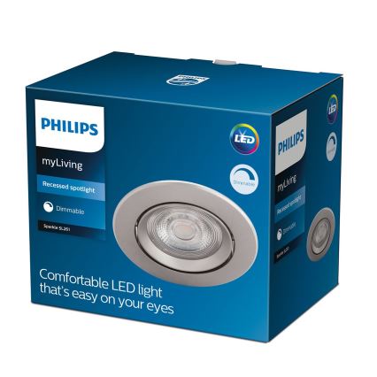 Philips - LED Stmívatelné podhledové svítidlo LED/5W/230V 2700K