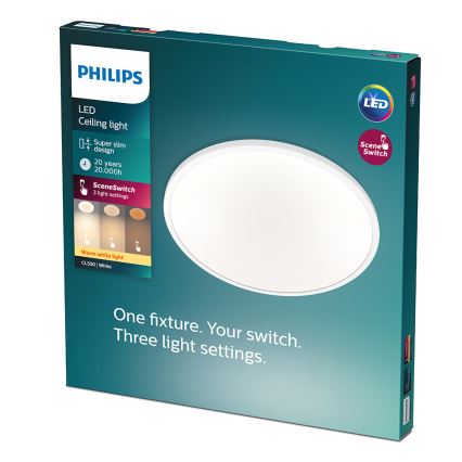 Philips - LED Stmívatelné stropní svítidlo CLEAR LED/18W/230V 2700K