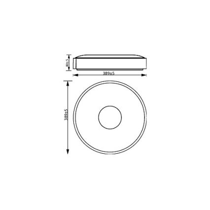 Philips - LED Stmívatelné stropní svítidlo COINER SCENE SWITCH LED/24W/230V 2700K bílá