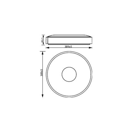 Philips - LED Stmívatelné stropní svítidlo COINER SCENE SWITCH LED/24W/230V 2700K černá