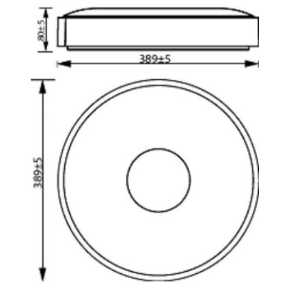 Philips - LED Stmívatelné stropní svítidlo COINER SCENE SWITCH LED/24W/230V 4000K černá