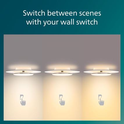 Philips- LED Stmívatelné stropní svítidlo SCENE SWITCH LED/30W/230V 2700K černá