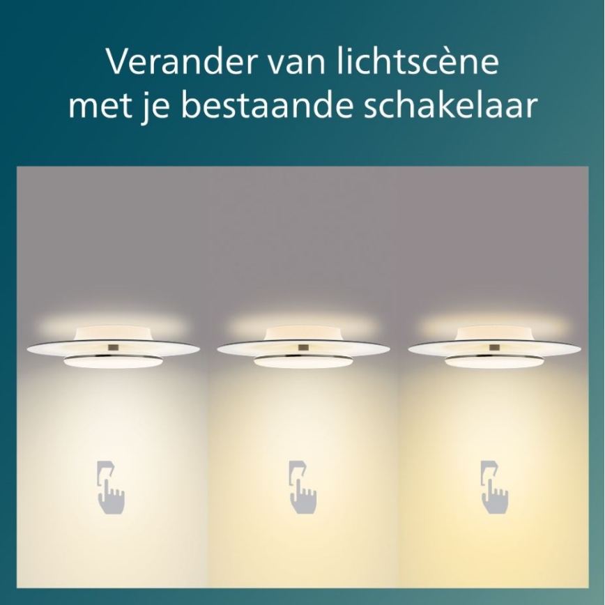 Philips- LED Stmívatelné stropní svítidlo SCENE SWITCH LED/40W/230V 2700K černá