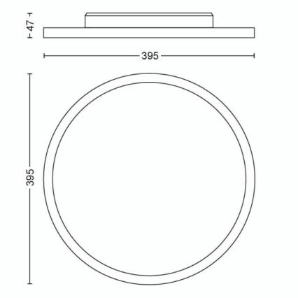 Philips - LED Stmívatelné stropní svítidlo Hue LED/19W/230V 2200-6500K + dálkové ovládání