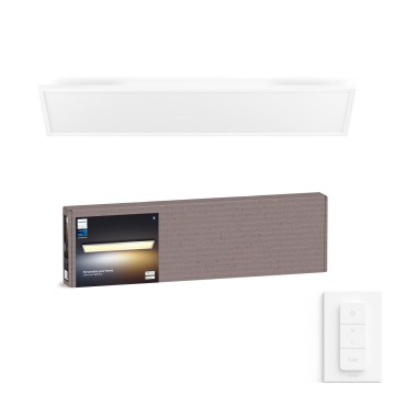 Philips - LED Stmívatelné stropní svítidlo Hue AURELLE LED/39W/230V 2200-6500K 120x30 cm bílá + dimmer switch