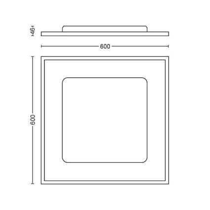 Philips - LED Stmívatelné stropní svítidlo Hue LED/39W/230V 2200-6500K + dálkové ovládání