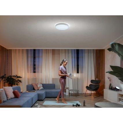 Philips - LED Stmívatelné stropní svítidlo Hue LED/33,5W/230V 2200-6500K pr. 425 mm bílá + dálkové ovládání