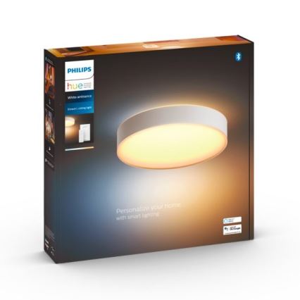 Philips - LED Stmívatelné stropní svítidlo Hue LED/33,5W/230V 2200-6500K pr. 425 mm bílá + dálkové ovládání