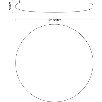 Philips - LED Stmívatelné stropní svítidlo LED/40W/230V 2700-6500K + dálkové ovládání