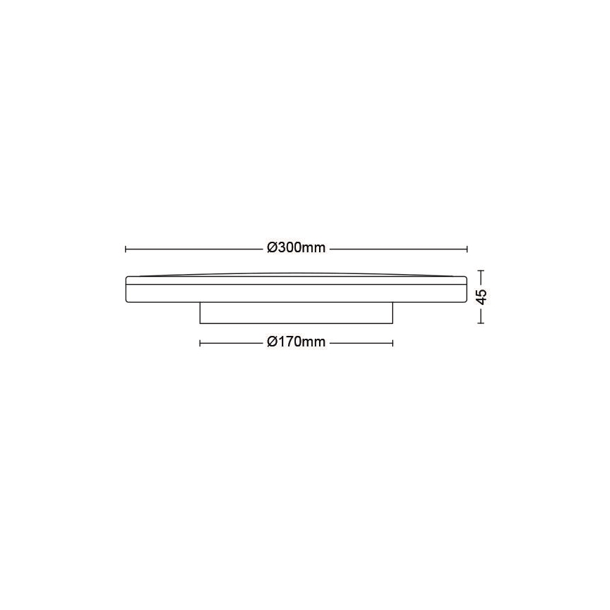 Philips - LED Stmívatelné stropní svítidlo SCENE SWITCH LED/18W/230V pr. 30 cm 4000K černá