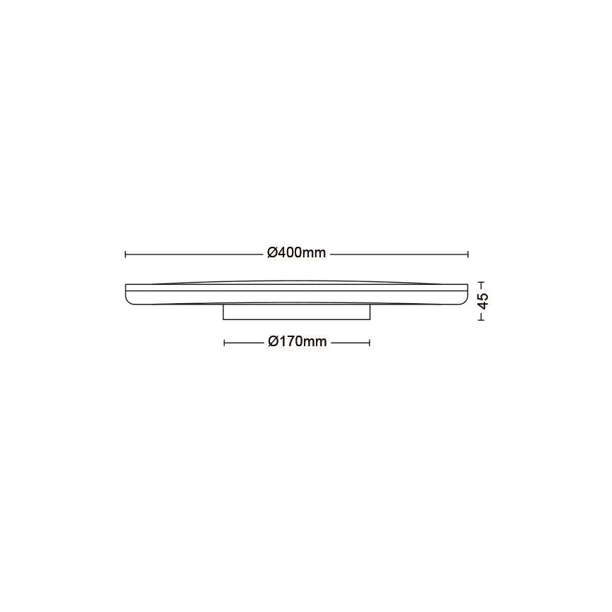 Philips - LED Stmívatelné stropní svítidlo SCENE SWITCH LED/22W/230V pr. 40 cm 2700K bílá