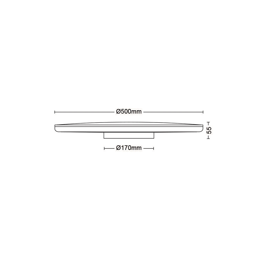 Philips - LED Stmívatelné stropní svítidlo SCENE SWITCH LED/36W/230V pr. 50 cm 4000K černá