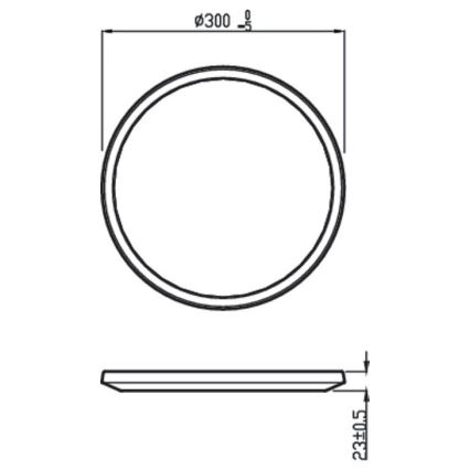 Philips - LED Stmívatelné stropní svítidlo SCENE SWITCH LED/18W/230V