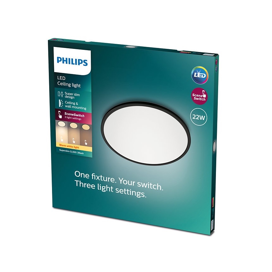 Philips - LED Stmívatelné stropní svítidlo SCENE SWITCH LED/22W/230V
