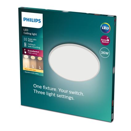 Philips - LED Stmívatelné stropní svítidlo SCENE SWITCH LED/36W/230V