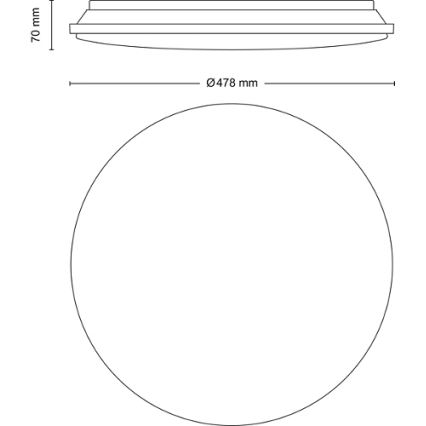 Philips - LED Stmívatelné stropní svítidlo LED/40W/230V 2700-6500K + dálkové ovládání