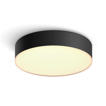 Philips - LED Stmívatelné stropní svítidlo Hue LED/9,6W/230V 2200-6500K pr. 261 mm černá + dálkové ovládání