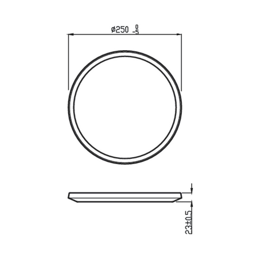 Philips - LED Stmívatelné venkovní svítidlo SUPERSLIM SCENE SWITCH LED/15W/230V IP54 černá