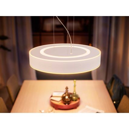 Philips - LED Stmívatelný lustr na lanku Hue LED/33,5W/230V 2200-6500K bílá + dálkové ovládání