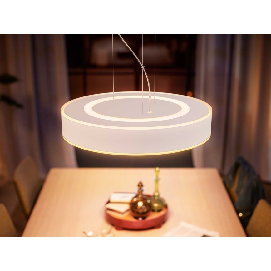 Philips - LED Stmívatelný lustr na lanku Hue LED/33,5W/230V 2200-6500K bílá + dálkové ovládání